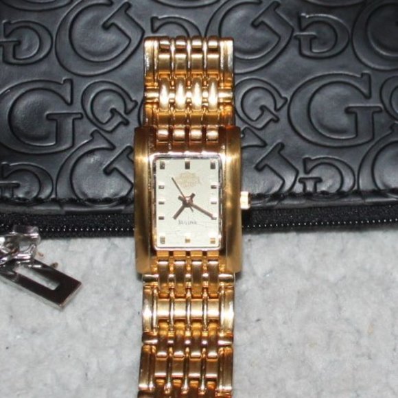 Ladies goldtone Bulova Harley-Davidson Watch main image 2